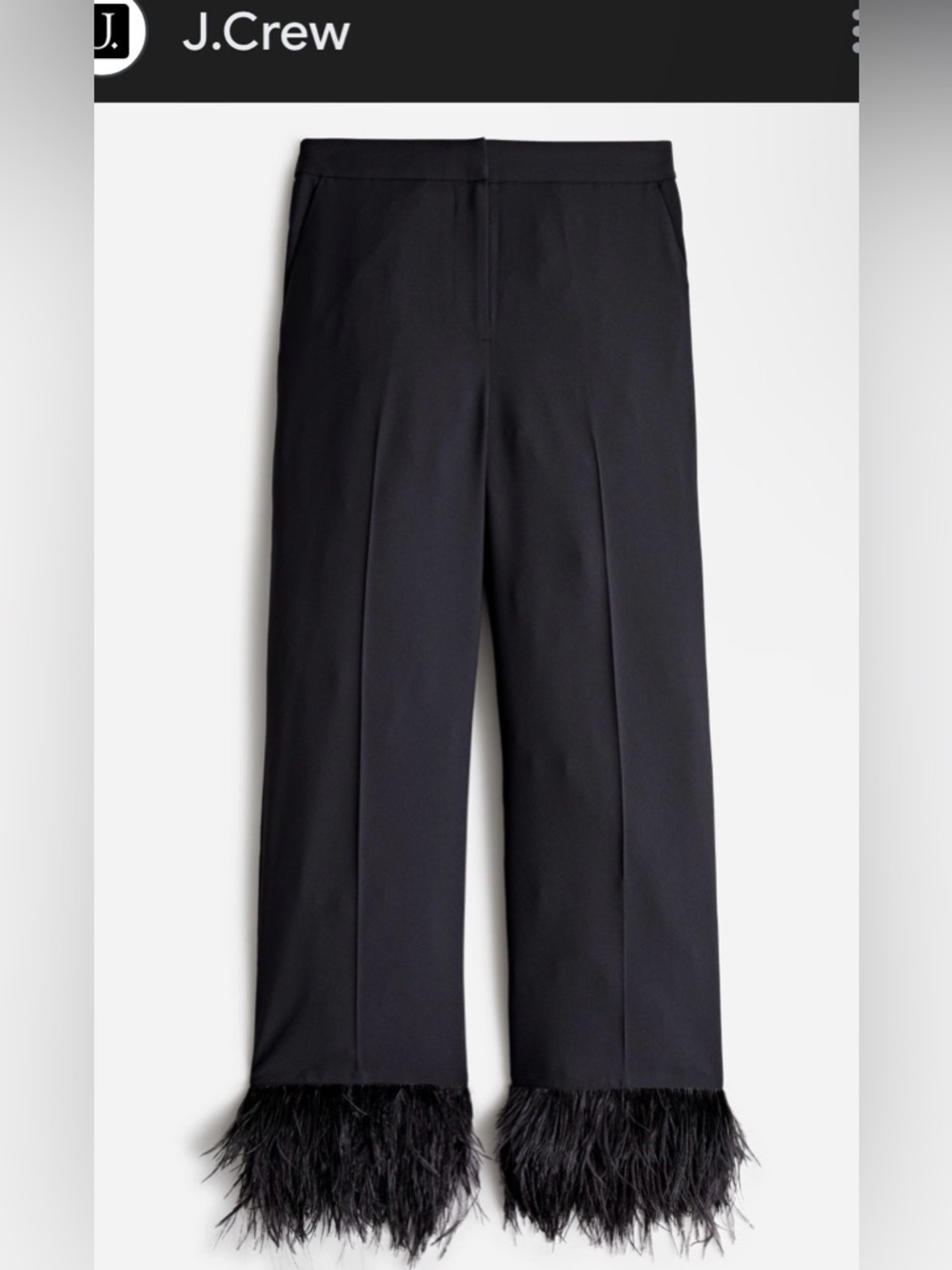 J. Crew Black Garment Label Detail